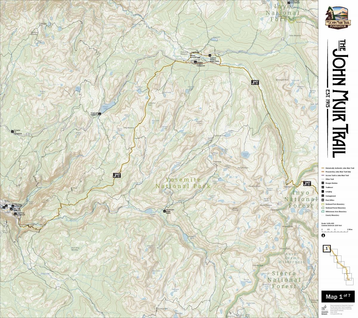 John Muir Trail Maps